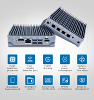 Sin ventilador pfSense VPN Router Ce-leron J4125 Mini PC 4 LAN i211 máquina Virtual de Firewall de OPNsense WRT abierto