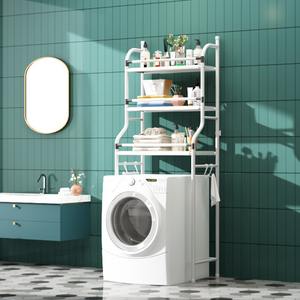 Estante de Almacenamiento para Baño de Doble Nivel, Moderno, de Acero Inoxidable, Impermeable, para Colocar Sobre la Lavadora, Montado en la Pared - Product Image 5