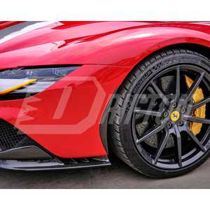 Visible Carbon Fiber SF90 Front <b>Side</b> Air Inlet Trims For Ferrari SF90 - Product Image 3