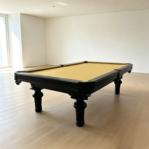 Table de billard 8 ou 9 boules en bois massif, design élégant, prix d'usine, avec accessoires, <span class=keywords><strong>tiroir</strong></span> et banc rembourré - Product Image 1