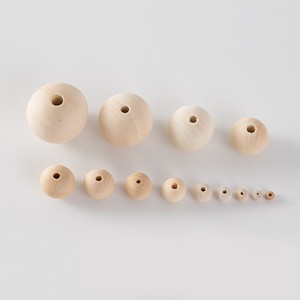 Perles en bois rondes de 4 à 30 mm, couleur naturelle, pour la fabrication de bijoux, accessoires de bricolage - Product Image 2