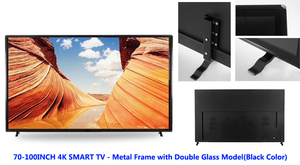 โรงงานผลิตทีวี LCD ของจีน ขายส่งทีวีจอแบนขนาด 70" 75" 80" 85" 90" 95" 100" 110" นิ้ว ทีวี LED สมาร์ท 4K - Product Image 3