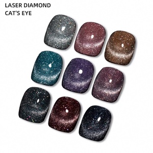 JTING Tendance Populaire Vernis Gel Effet Œil de Chat Diamant Laser 9D Pailleté Coloré Brillant Réfléchissant pour Nail Art Fournisseur de Vernis Gel Œil de Chat - Product Image 1