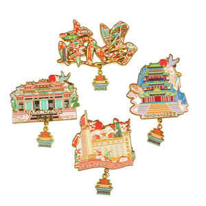 Aimants de réfrigérateur personnalisés sur le thème de la ville, souvenirs promotionnels, aimants de réfrigérateur en alliage d'aluminium 3D, aimants de réfrigérateur personnalisés - Product Image 6