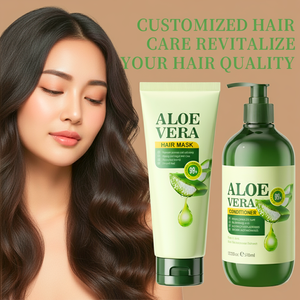 Mascarilla alisadora de Aloe Vera Mascarilla para el cabello a base de hierbas orgánicas Tratamiento para el cabello de reparación múltiple Mascarilla alisadora de Aloe Vera - Product Image 1