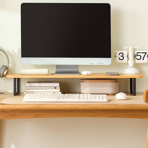 <b>Desktop</b> Computer Riser Stand Monitor Lift <b>Shelf</b> Storage Rack 2 Tier Desk Organizer Rectangle Standing Type - Product Image 3