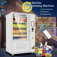 Distributeur automatique commercial en gros Zhzn, distributeur automatique pour aliments, en-cas et boissons, distributeurs automatiques de pièces et de cartes