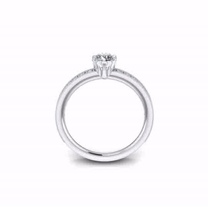 Anillo de compromiso de Plata de Ley 925 de alta calidad, joyería de circón cúbico para ocasiones de boda - Product Image 3