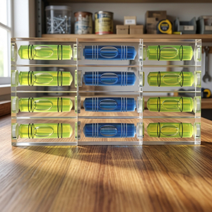 Jauge de niveau 15x15x40mm en plastique personnalisable avec bulle de niveau pour instruments de mesure de précision - Product Image 5