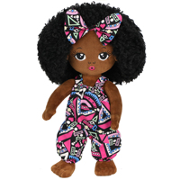 Poupée Africaine en Tissu pour Fille, Mode Bébé, Jouet, Poupée Reborn, Poupée Humaine en Peluche, Ensemble de Poupées Africaines pour Filles