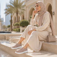 2026 Logo Personnalisé Femme Mocassins Flyknit Maille Ajurée Slip On Ballerines Légères Confort Chaussures De Marche