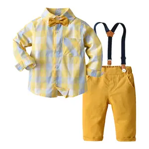 2年男の子ドレス幼児デザイナー服男の子スーツ子供用ブティック服男の子ファッション服の誕生日ドレス