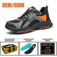 Chaussures de sécurité professionnelles OEM en gros, confortables, avec embout en acier, anti-perforation, antidérapantes, semelle en PU résistante à l'huile pour hommes et femmes