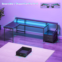 Bureau de jeu ergonomique multifonctionnel moderne avec structure en acier robuste et texture en fibre de carbone pour les joueurs professionnels