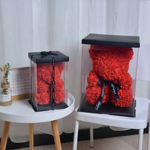 40cm gran oso en <span class=keywords><strong>rosas</strong></span> de goma oso de peluche con <span class=keywords><strong>rosas</strong></span> artificiales - Product Image 3