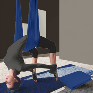 Professional Anti-Gravity Nylon Silks Premium 5M Aerial Yoga <b>Swing</b> Kit with Premium Aerial <b>Hammocks</b> for Pilates Exercise - Product Image 3