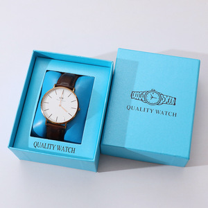 Mới đầy màu sắc duy nhất các tông hộp đồng hồ chất liệu giấy xem trường hợp lưu trữ với PU da gối bên trong hotstamping Logo giá rẻ - Product Image 3