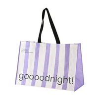 Logo personnalisé en forme de bateau tissé PP Shopping Sac fourre-tout en impression couleur réutilisable recyclable pliant avec poignée Promotions modernes