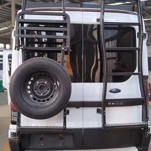 El Sistema de estante trasero para caravana 3 en 1 de alta calidad incluye estante para neumáticos caja de escalera almacenamiento deslizado apto para autocaravanas y autocaravanas - Product Image 1