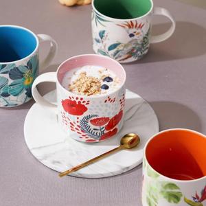 Taza <span class=keywords><strong>de</strong></span> Café <span class=keywords><strong>de</strong></span> <span class=keywords><strong>Porcelana</strong></span> Personalizada con Diseño Artístico, 453 ml, Gran Capacidad, Apta para Lavavajillas y Microondas, Taza Moderna para Bebidas <span class=keywords><strong>de</strong></span> Desayuno - Product Image 3