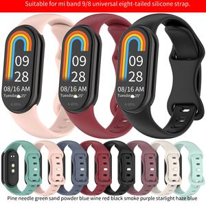 Nueva correa de <span class=keywords><strong>reloj</strong></span> de silicona con hebilla de mariposa de fábrica para XiaoMi Band 8 9 NFC correa de <span class=keywords><strong>pulsera</strong></span> Accesorios - Product Image 2