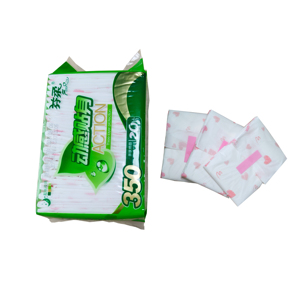Serviettes hygiéniques jetables en coton biologique super absorbantes avec ailettes anti-fuites - Product Image 1