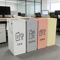 Poubelle de recyclage à classification écologique, pliable, réutilisable, intérieure/extérieure, épaissie, durable, portable, seaux de rangement, poubelles