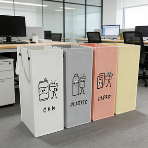 Contenedor de <span class=keywords><strong>Basura</strong></span> Plegable y Reutilizable para Clasificación Ecológica de Residuos, para Interiores y Exteriores, Grueso, Duradero, Portátil, Cubos de Almacenamiento - Product Image 6