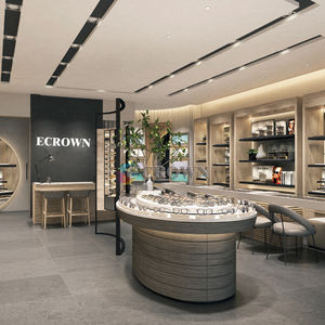 Mall Shop Design Counter showcase Sunglass Retail Optical Shop Haptic Lens Counter showcase Beauty <strong>Pl</strong> Unique Shop Ocular Cabinet OEM - Product Image 5