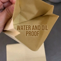 Sacs en papier kraft épais résistants à l'huile pour emporter, idéaux pour le canard rôti, le beurre et le pain