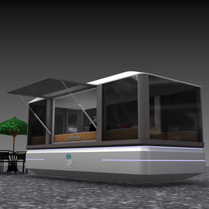 Kiosque mobile multifonctionnel, bar à café, boutique préfabriquée en conteneur, café en capsule, maisons pour les zones touristiques et les centres commerciaux - Product Image 1