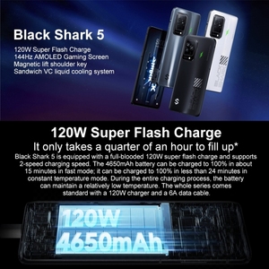 Telefono cellulare <span class=keywords><strong>Xiaomi</strong></span> <span class=keywords><strong>Black</strong></span> Shark <span class=keywords><strong>5</strong></span> originale da 12GB + 256GB con chiave trigger da gioco Pop-up Smart Phone da 6.67 pollici <span class=keywords><strong>Xiaomi</strong></span> - Product Image 2