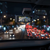 Caméra embarquée 4K Ultra HD avec contrôle par application WiFi, double objectif, écran IPS 3,2 pouces, enregistreur de tableau de bord, vision nocturne, enregistrement en boucle