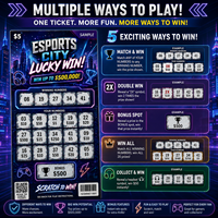 Yüksek Kaliteli Özel Tasarım Çizilmez Esports Baskılı Değişken Veri Güvenlikli Baskı Anında Şanslı Piyango Biletleri Karton Ekran