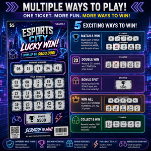 Billets de loterie instantanés à gratter personnalisés de haute qualité pour l'e-sport, avec conception gratuite, données variables et impression sécurisée - Product Image 5