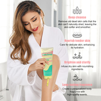 Private Label Oem Organc Slagroom Natuurlijke Body Wash Zout Suiker Exfoliërende Hydraterende Bessen Bananenmelk Whitening Body Scrub