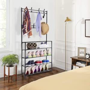 Estante de almacenamiento <span class=keywords><strong>para</strong></span> zapatos, Zapatero 3 en 1 <span class=keywords><strong>para</strong></span> entrada, salón, árbol - Product Image 4