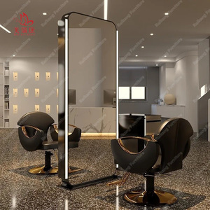 Espejo de Salón de Belleza Led para Maquillaje y Peluquería, de Cuerpo Entero, Grande, Dorado, para Pared, Mueble de Barbería, Estilismo, Personalizado y de Gran Venta - Product Image 3