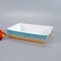 Einweg-Dessertboote aus Papier in verschiedenen Farben, Waffelkegel-Design, flach verpackt für Bäckereien, Cafés, Eisdielen, Partys und zum Mitnehmen