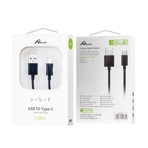 Enjoy 1M Negro USB 2,0 a Tipo-C 3A Cable DE DATOS Producto de audio y video Cable de cobre compatible con computadora Cable de chaqueta de nylon 3 en 1 - Product Image 1