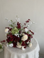 Boule de fleurs personnalisée, fleurs artificielles, nouveau design pour la décoration de mariage, cérémonie, événement, fête, décoration, support ODM OEM