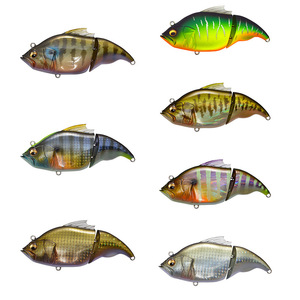 NOUVEAU Leurre de pêche à la brochette <span class=keywords><strong>Vatalion</strong></span> 7cm 7.9g, corps de leurre articulé non peint, flottant, pour pêche au bar - Product Image 2