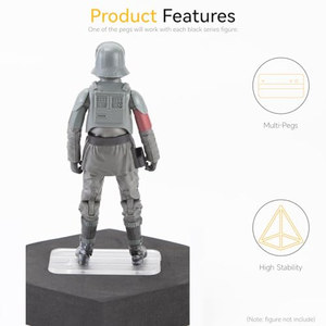 Figura de acción de plástico de <span class=keywords><strong>Star</strong></span> <span class=keywords><strong>Wars</strong></span> Black Series de 6 pulgadas, escala <span class=keywords><strong>1</strong></span>:12, con soporte de exhibición y clavijas - Product Image 5