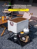 Étagère de rangement pliable pour le camping, organisateur de cuisine extérieur portable multi-niveaux, support pour équipement de pique-nique pour les sorties en camping dans le jardin
