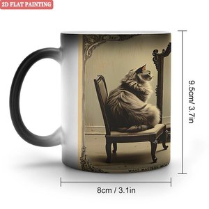 Tasse magique givrée mate 11oz en céramique activée par la chaleur - Product Image 1