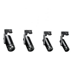 Projecteur LED Zoomable 5W 7W 10W 15W 20W 30W Dimmable Spot sur Rail avec Corps en Aluminium Blanc Réglable pour Maison Bureau - Product Image 1