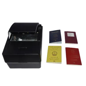 Escáner de pasaporte MRZ OCR de lectura RFID con plataforma en declive PPR100A