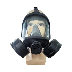 CGLX Kit de máscara de gas de cara ancha Filtro de autoinhalación desgastado en la cabeza Cartucho químico Máscara de gas de cara completa Respirador Máscara de gas de cabeza completa - Product Image 5