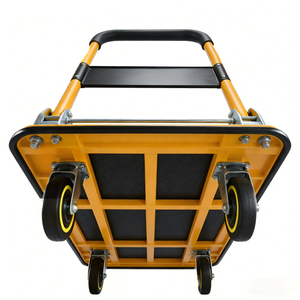 重型折叠手推车 300公斤容量钢制手推车 带旋转轮 适用于仓库酒店运输 - Product Image 6