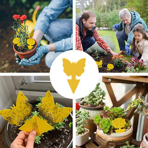 Vườn dính Fly bẫy trái cây bay trong nhà dính Côn Trùng Keo Bẫy màu vàng/Màu xanh lá cây dính trái cây bay bẫy Sticker - Product Image 4